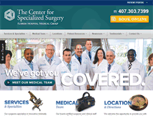 Tablet Screenshot of centerforspecializedsurgery.com